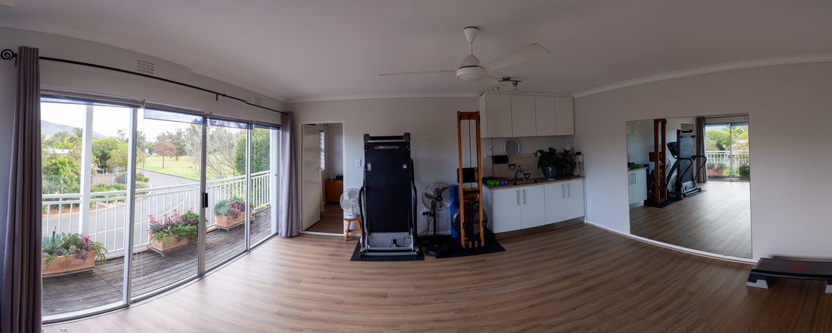 Modern practice room with vinyl flooring at Tammy Reader Biokineticist - Pilates class venue